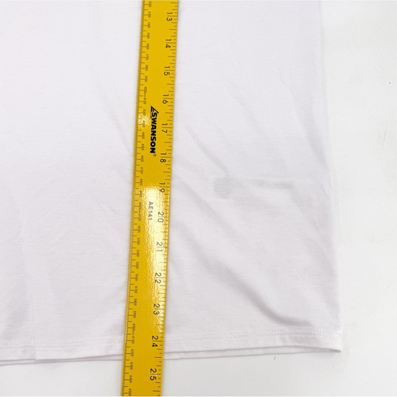 Eileen Fisher Shirt Womens Large White Crew Neck Boxy Tee Stretch Viscose New - Picture 4 of 11